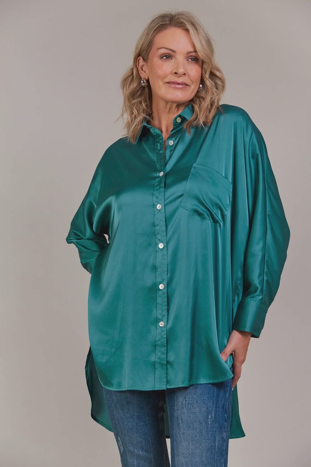 Ivy Shirt TEAL, size: XS
