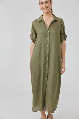 Studio Shirt Dress KHAKI