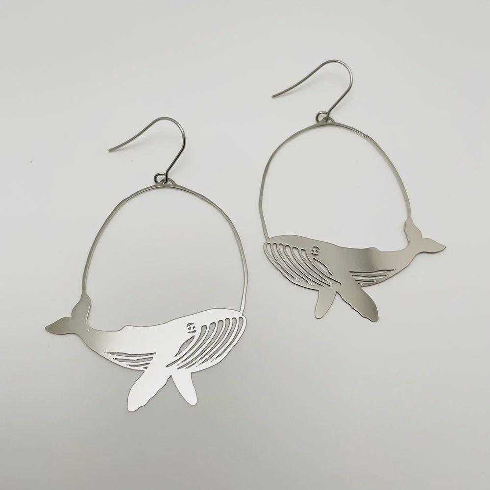 Whale Earrings SILVER