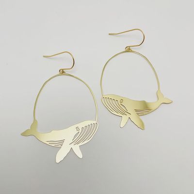 Whale Earrings GOLD