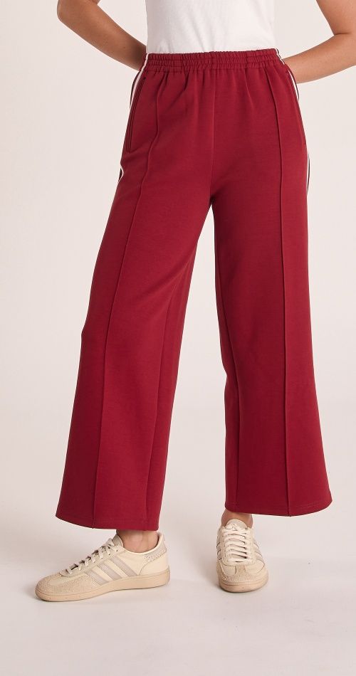 Noah Cropped Pant BURGUNDY, size: 8