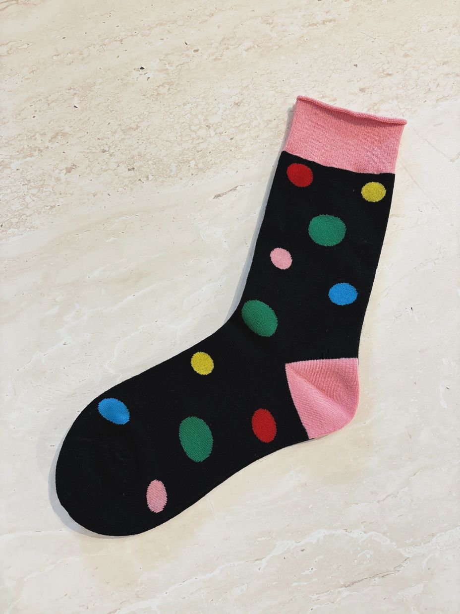 Classic Polka Crew Socks MULTI SPOT
