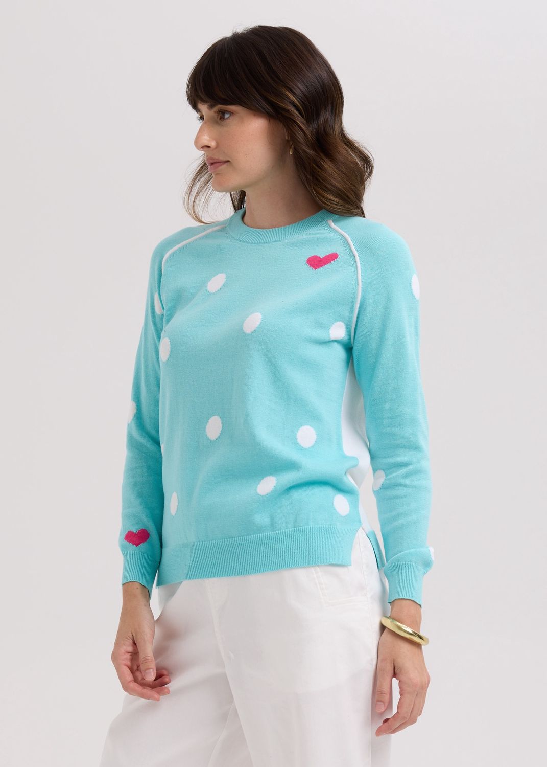 Spot The Love Jumper AQUA, size: XS
