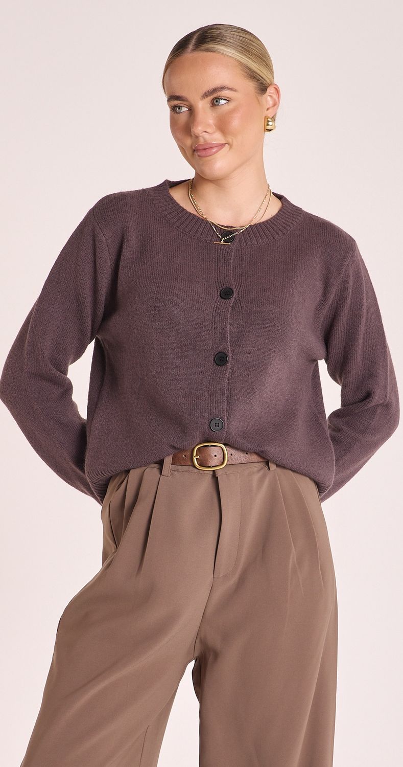 Farah Cardi CHOCOLATE, size: S/M