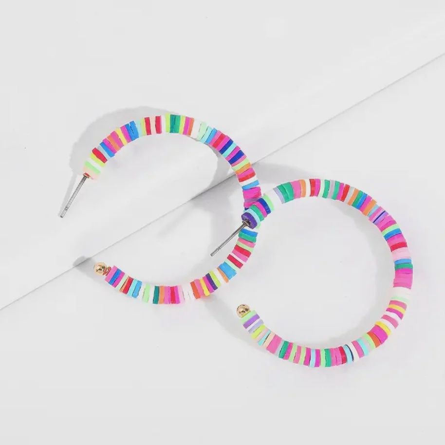 Viv Bright Colourful Hoop