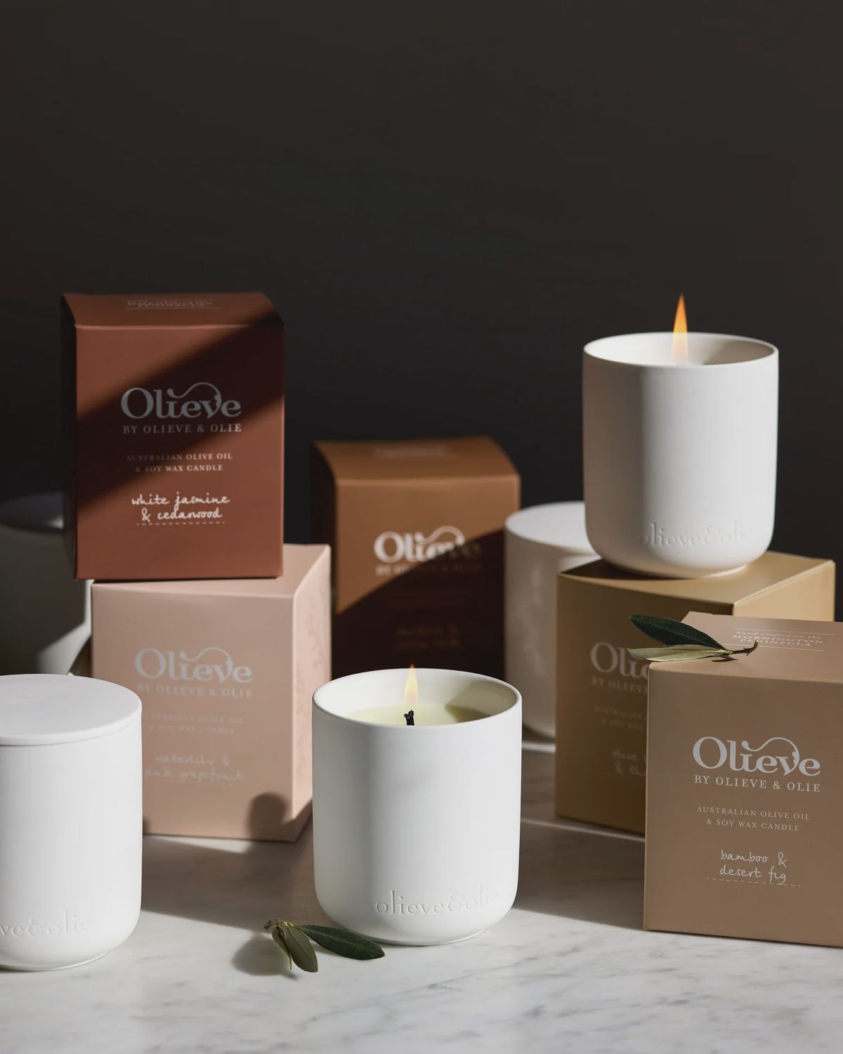 Olive Leaf &amp; Thyme Candle