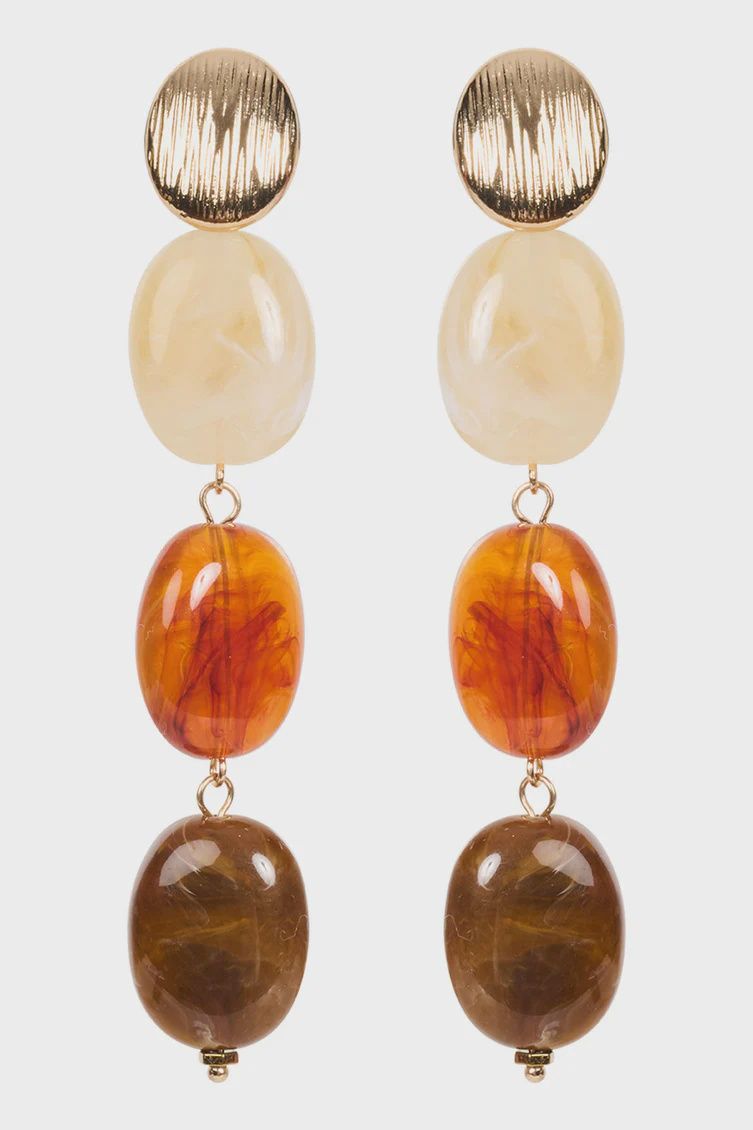 Baja Bead Earring Bisque