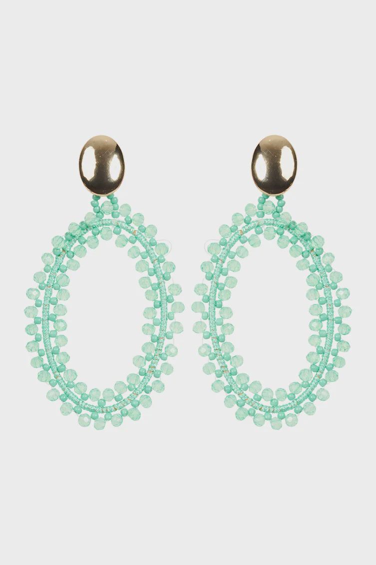 Baja Oval Earring Mint