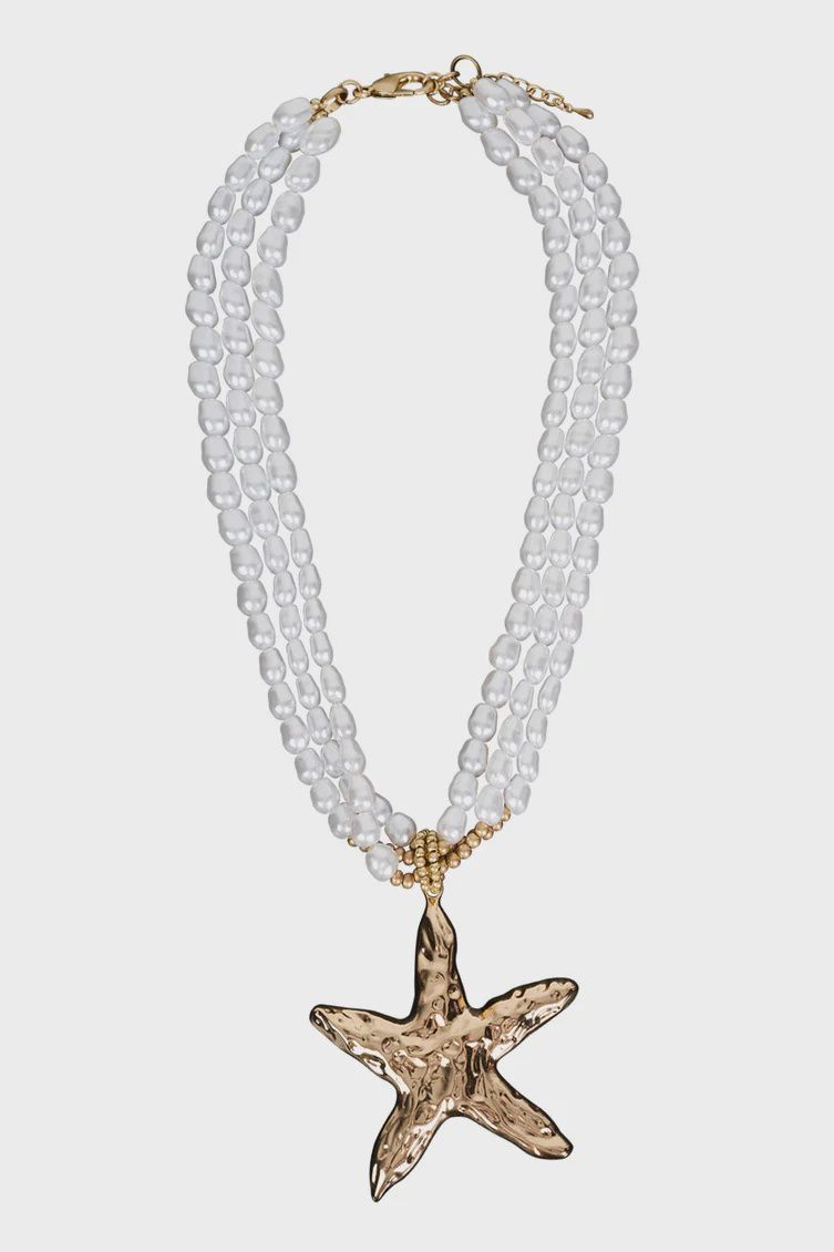 Bahama Sea Necklace GOLD PEARL