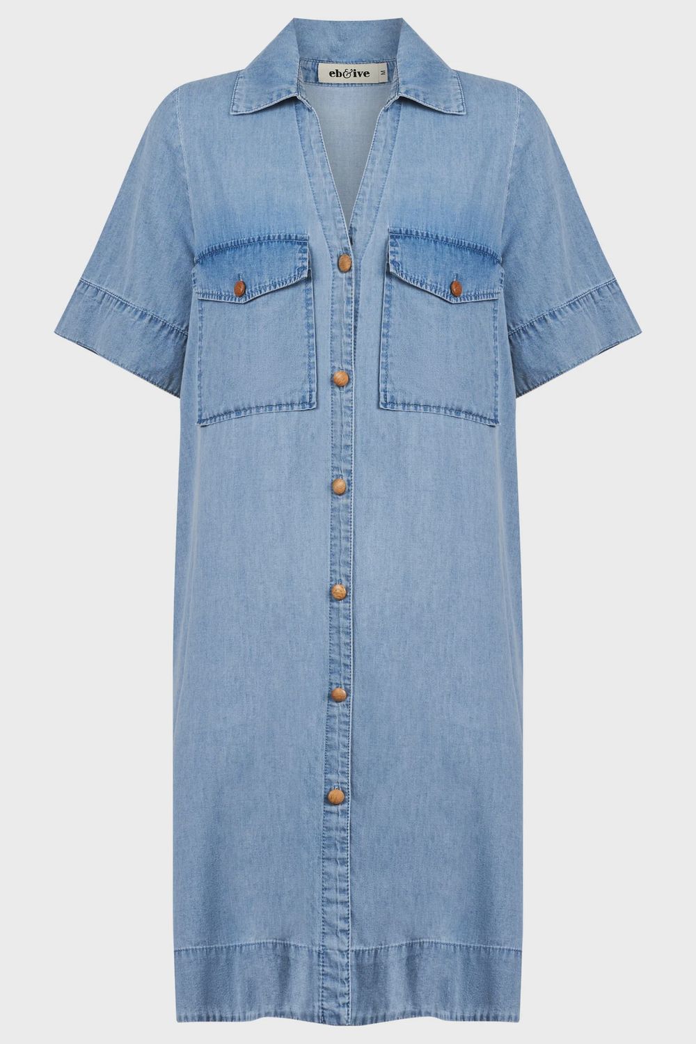 Melenia Denim Shirt Dress, size: XS