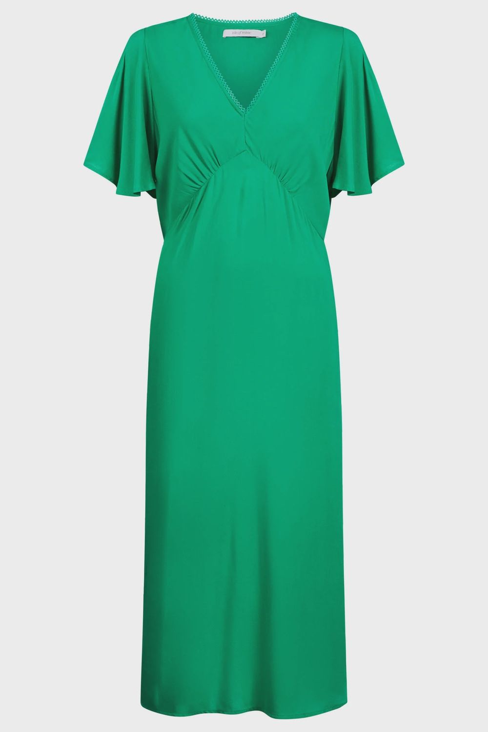 Oline Midi Dress GREEN, size: S