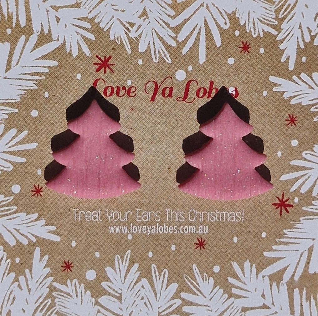 Clay Xmas Tree PINK