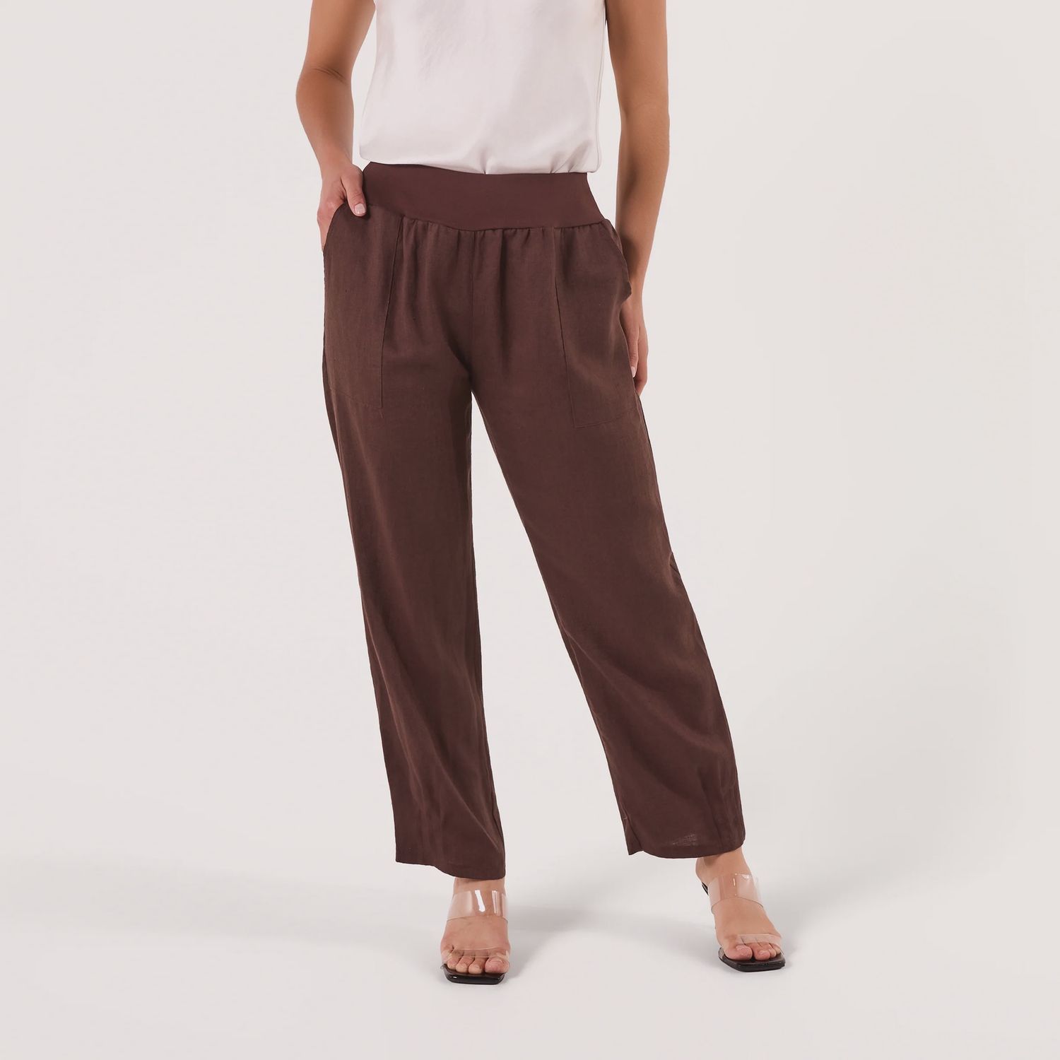 Linen Pant BROWN