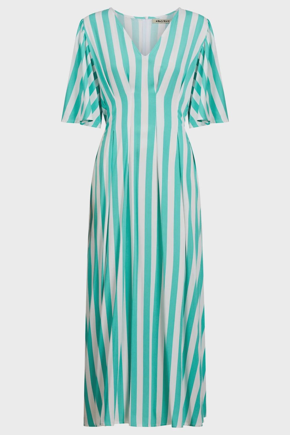 Treville Stripe Maxi Dress AQUA, size: XS