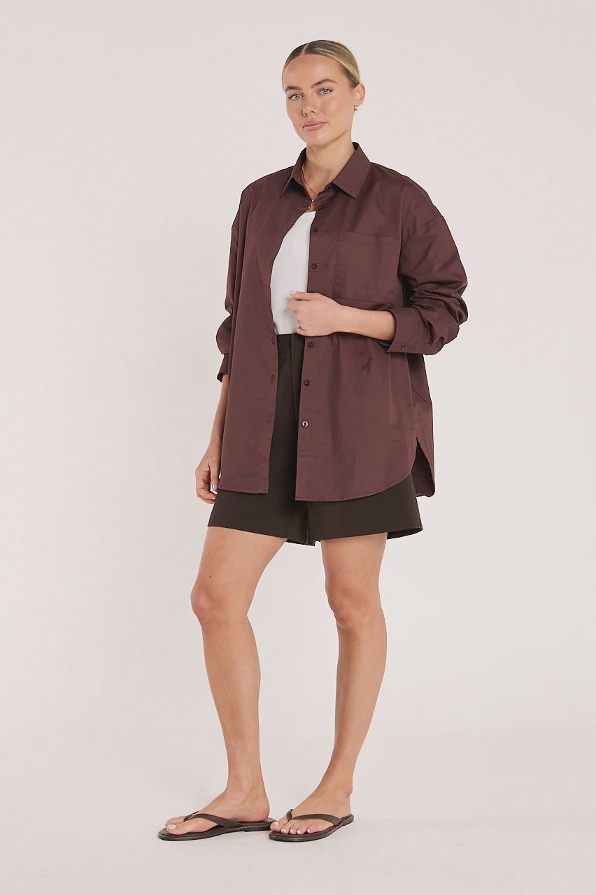 The Eve Shirt CHOCOLATE, size: 8