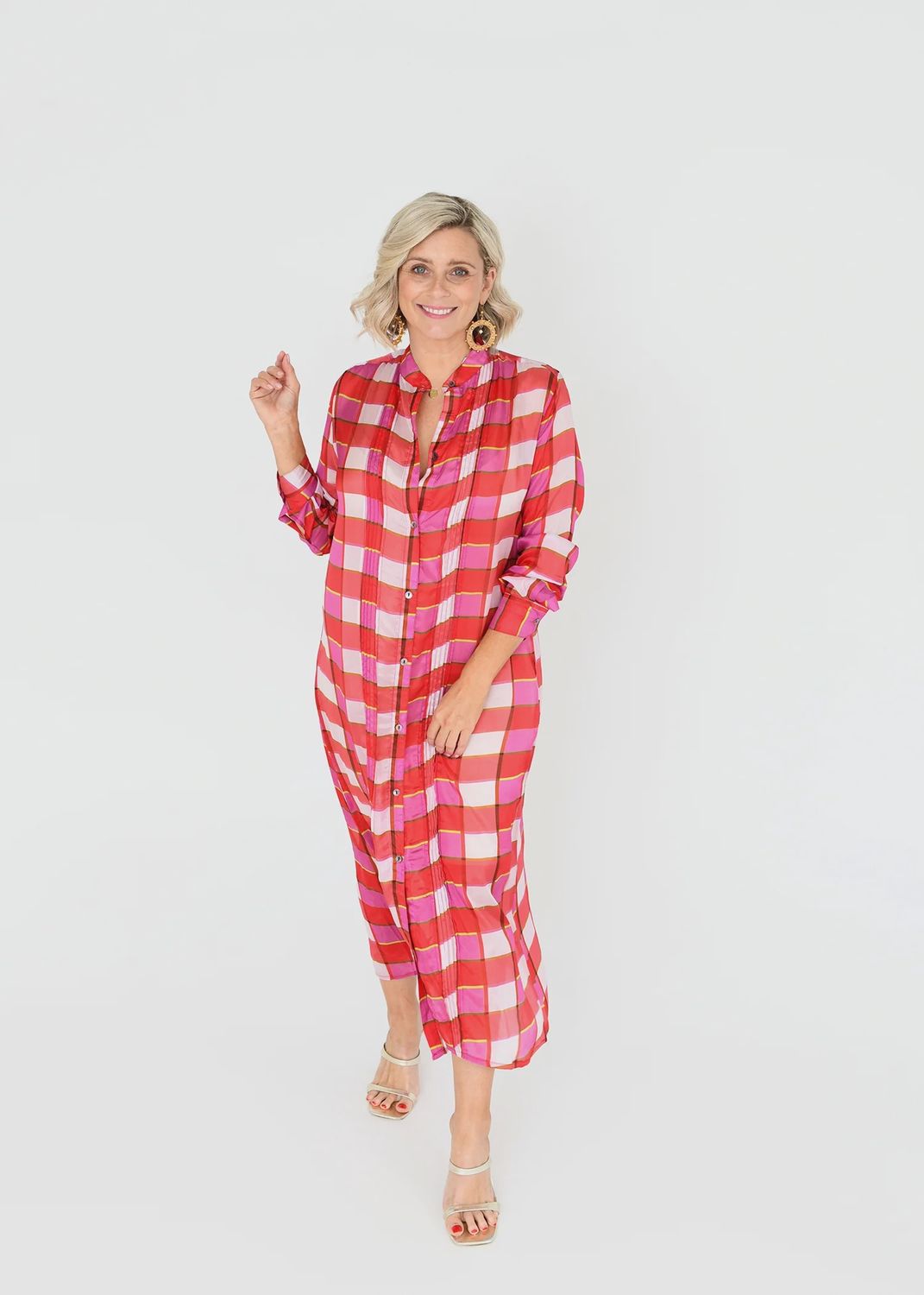 Liz Dress RED PINK, size: S