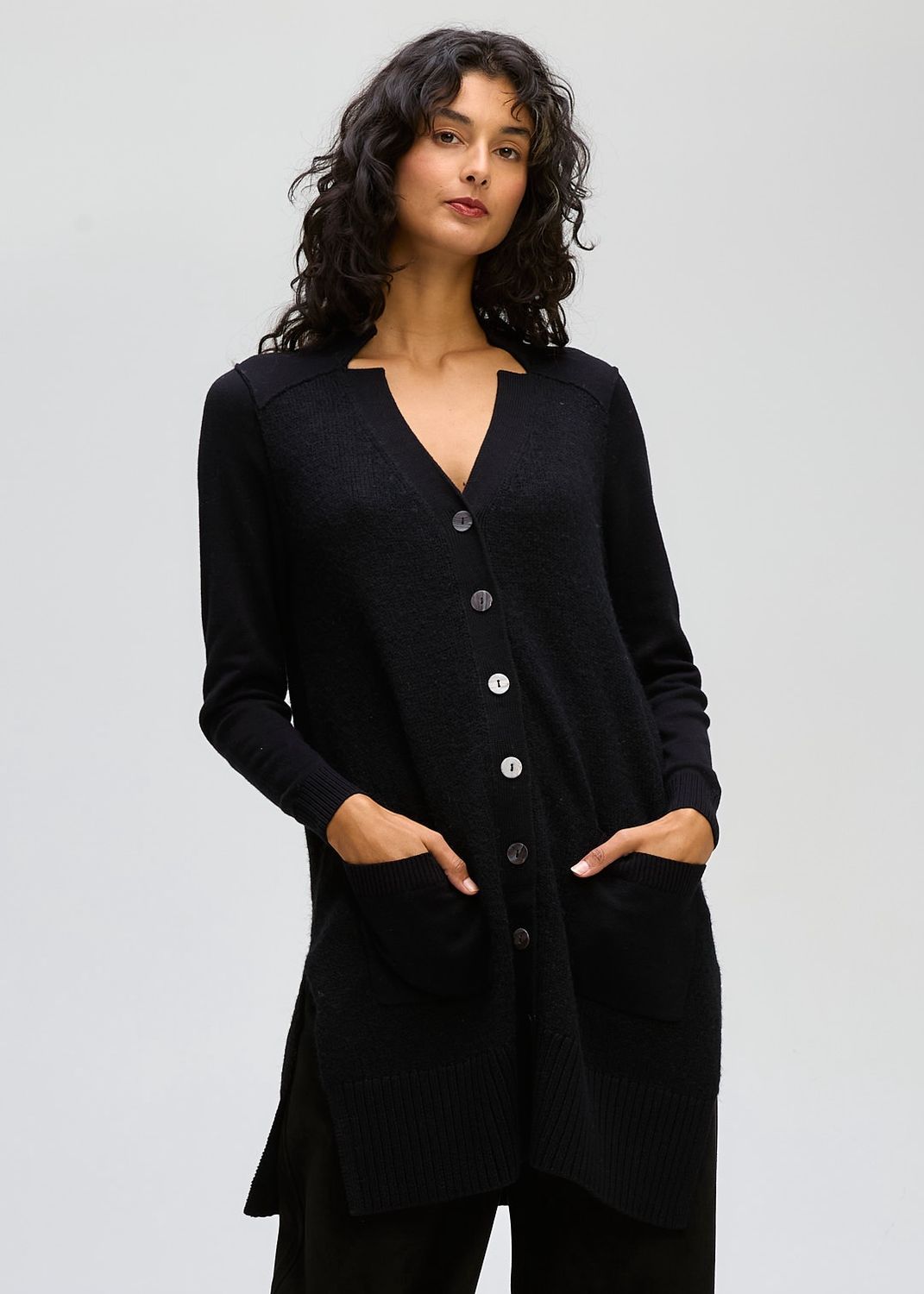 Fluffy Detail Cardi BLACK, size: XS