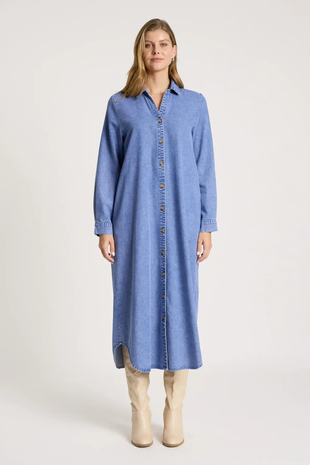 Bodhi Shirt Dress BLUE, size: XS