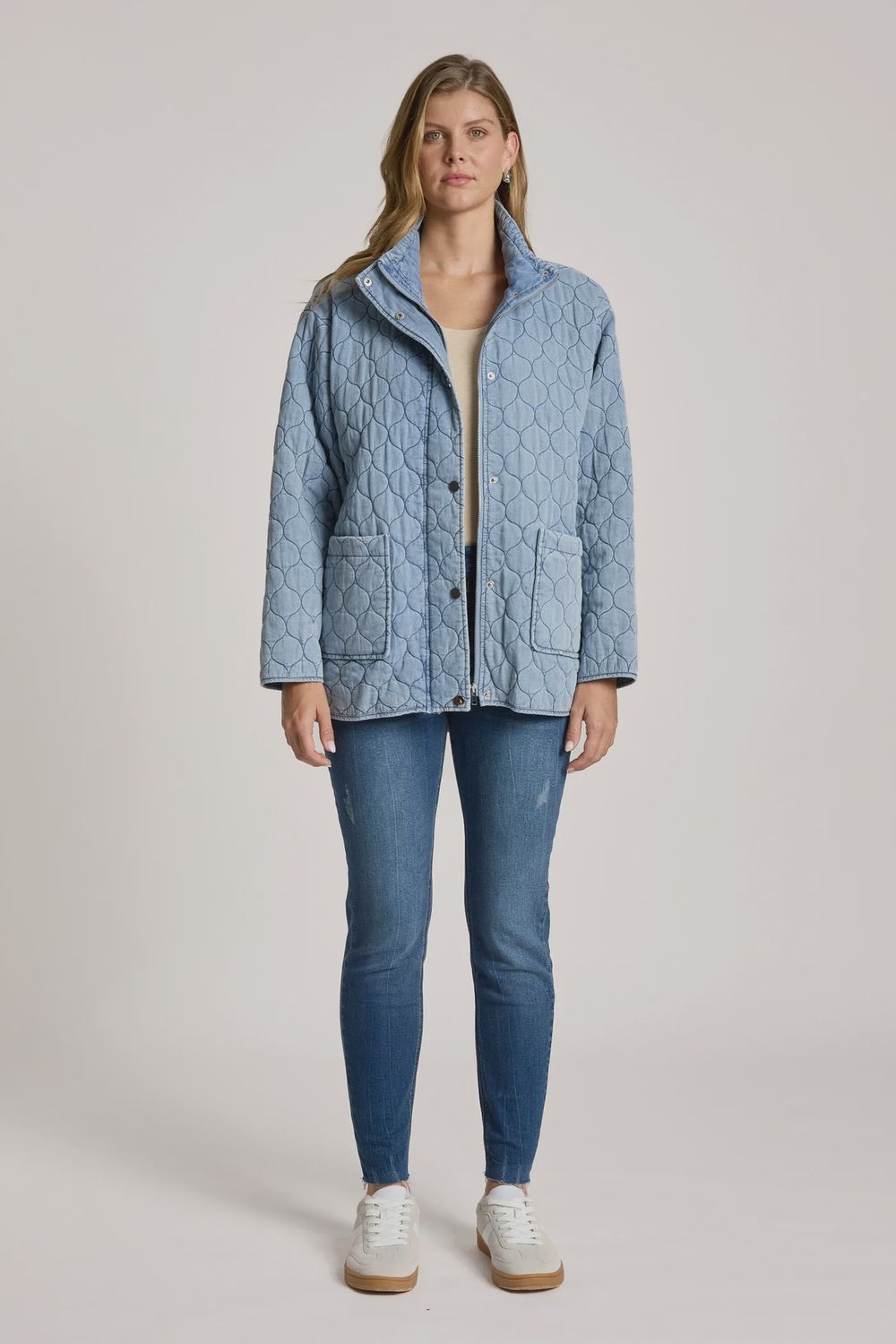 Sansi Quilted Jacket DENIM, size: xs
