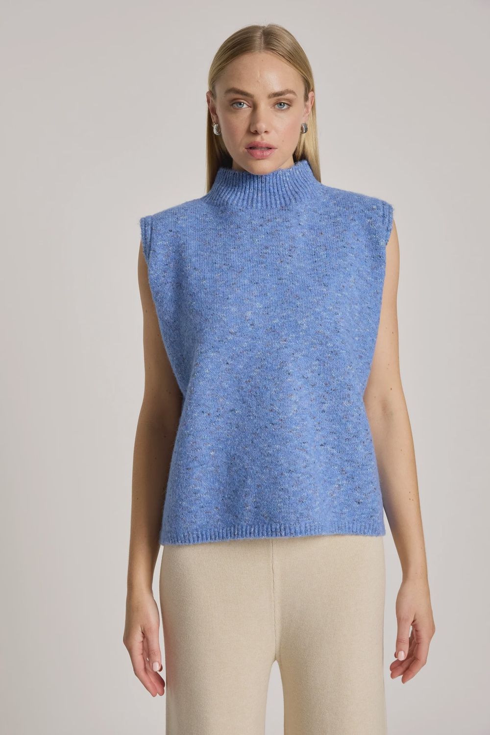 Zarda Knit Vest LAKE, size: XS