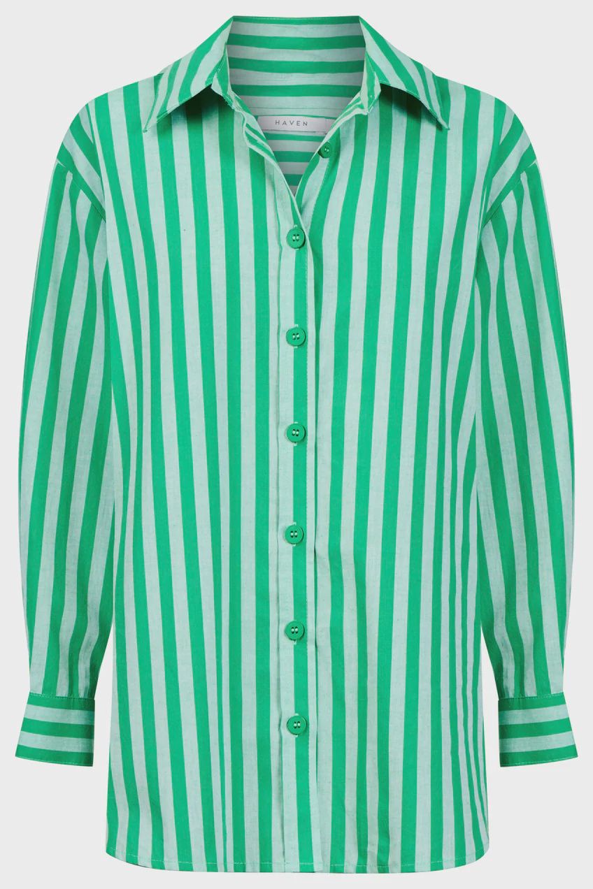 Monterosa Stripe Shirt GREEN Monterosa Stripe Shirt GREEN, size: XS