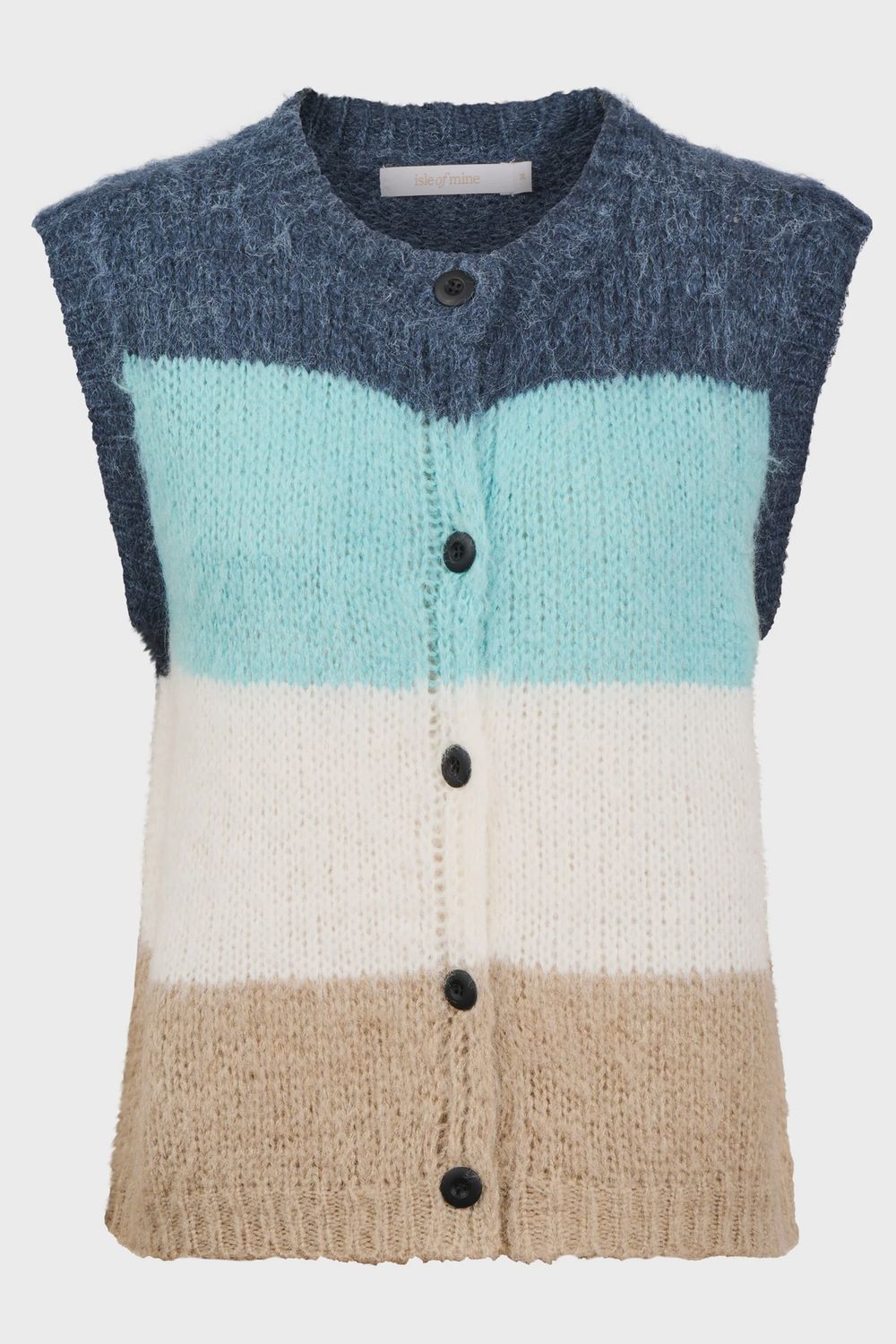 Pallas Stripe Knit Vest ICE BLUE, size: XS