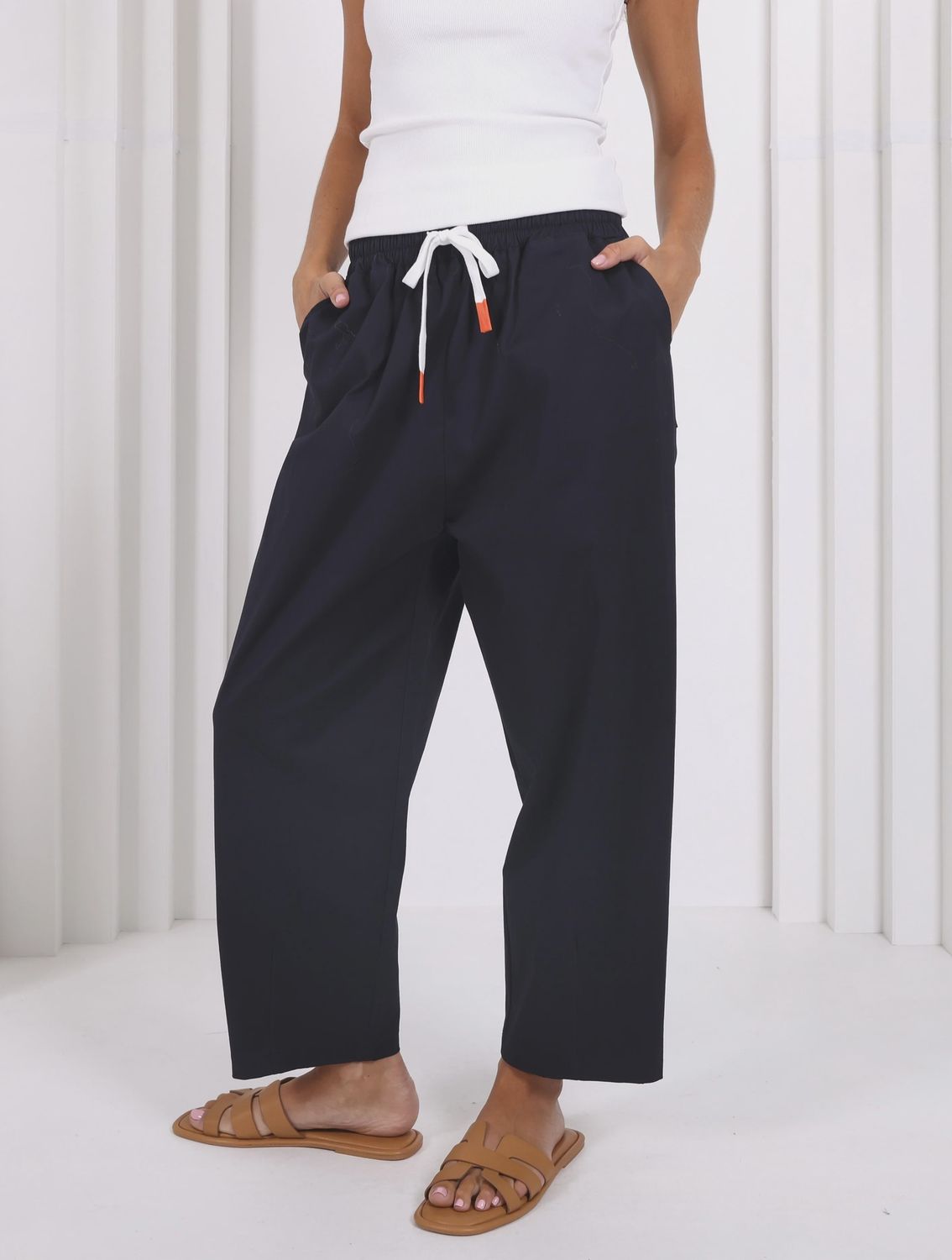 Charlie barrel pant NAVY, size: 8