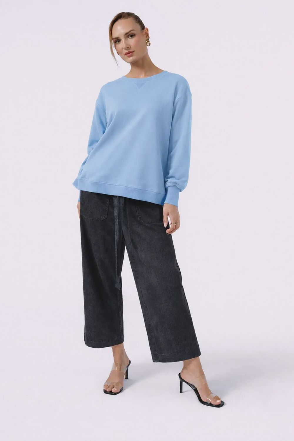 Cotton Sweatshirt BLUE, size: 8