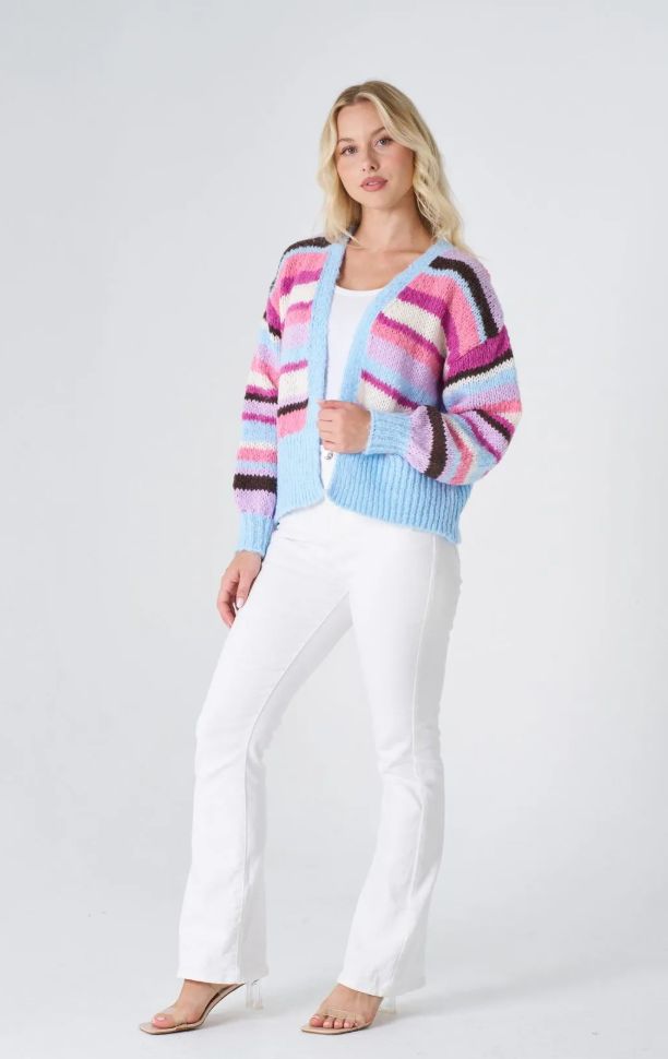 Chiton Stripe Cardi, size: S/M