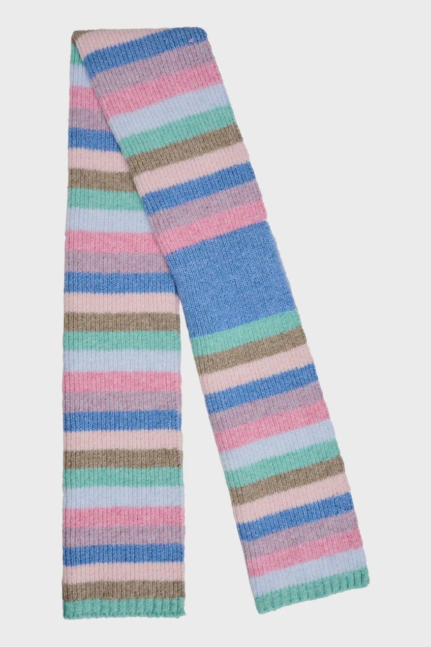 Alaska Stripe Scarf TAN