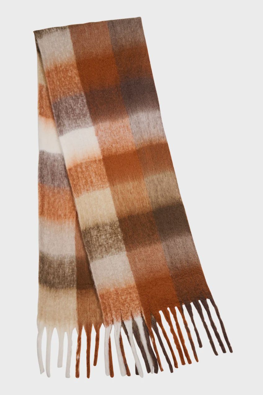 Niseko Check Scarf TAN