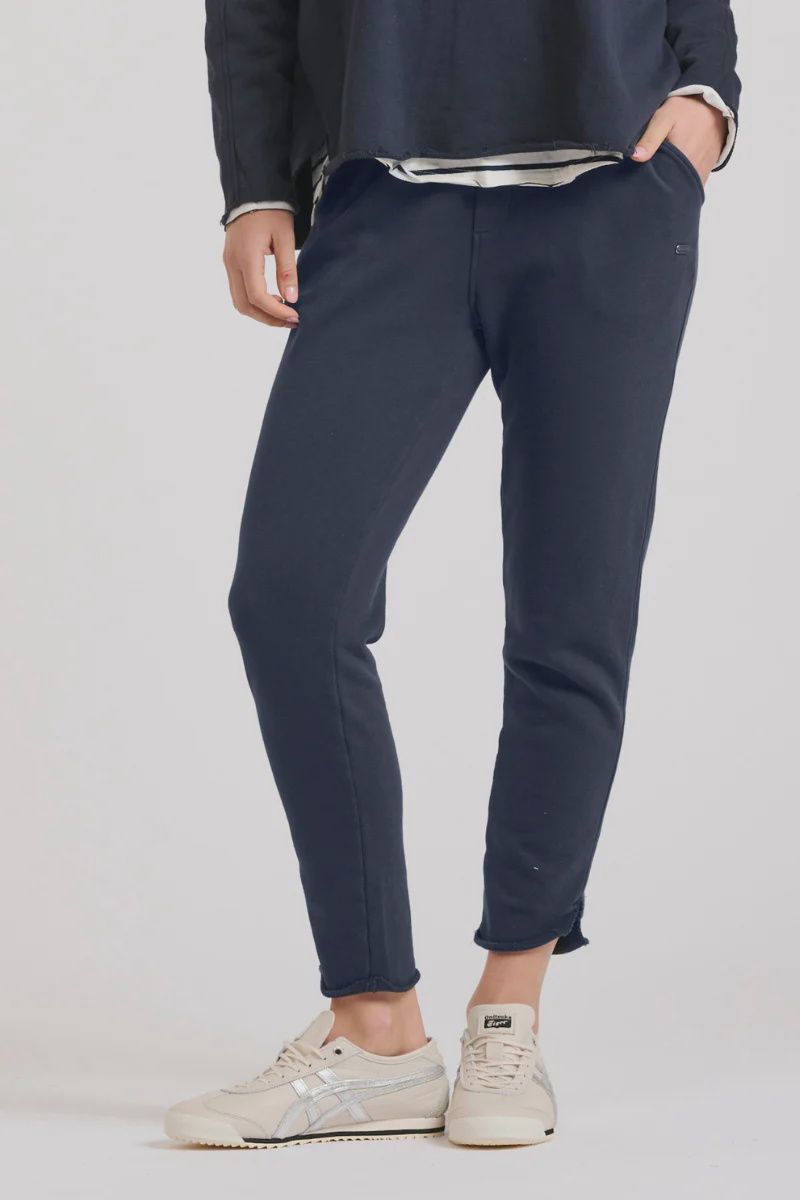 Raw Cotton Track Pant FRENCH NAVY, size: S