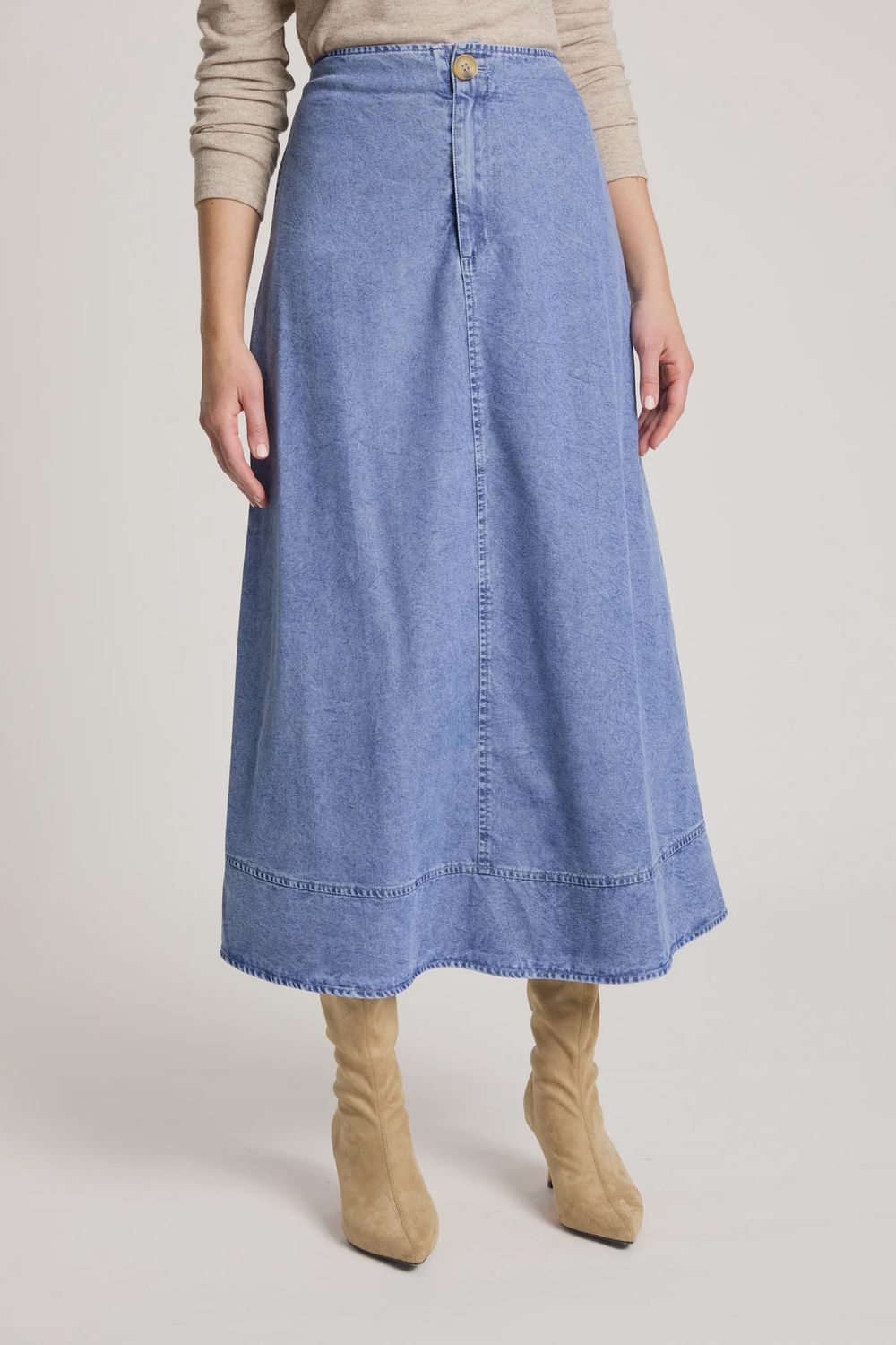 Bodhi Denim Skirt DENIM, size: XS