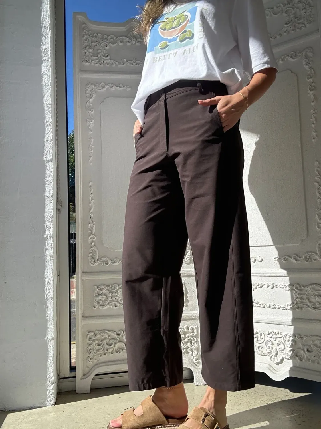 AMYIC Pant CHOCOLATE, size: 8