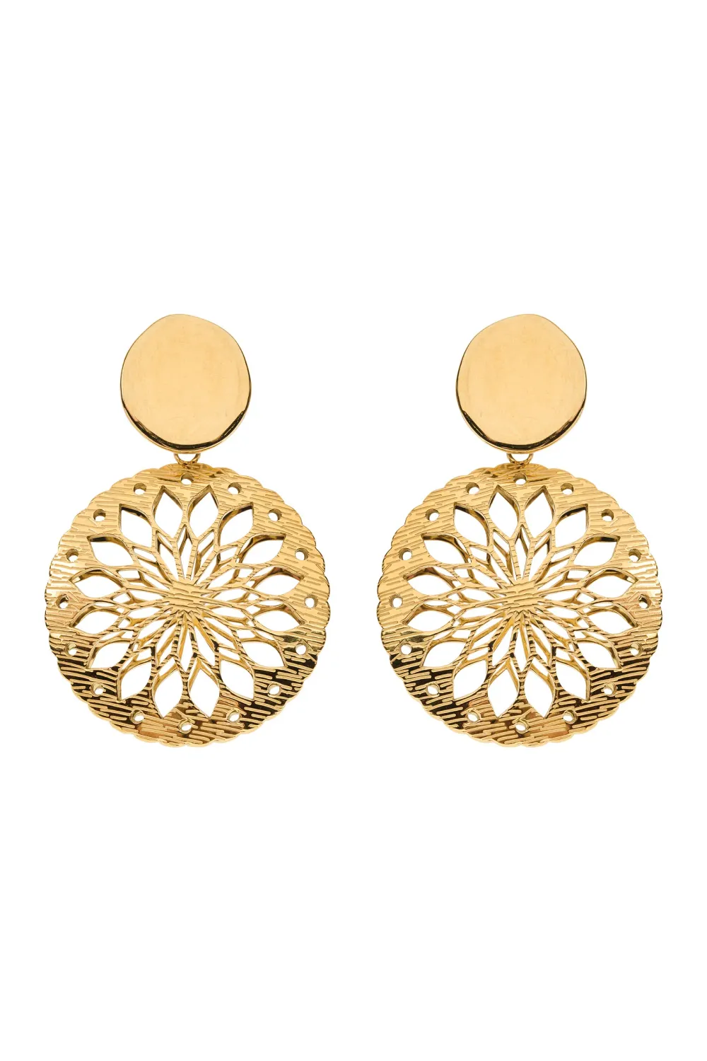 Grace Round Earring Disc