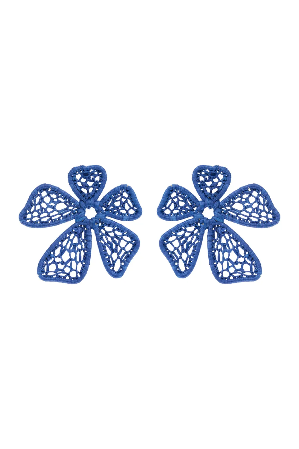 Della Woven Earring COBALT