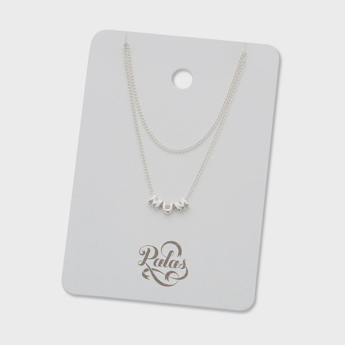 MUM Tiny Love Letter Necklace STERLING SILVER