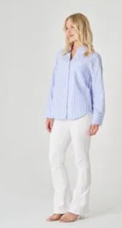Aldinga Shirt BLUE STRIPE, size: S