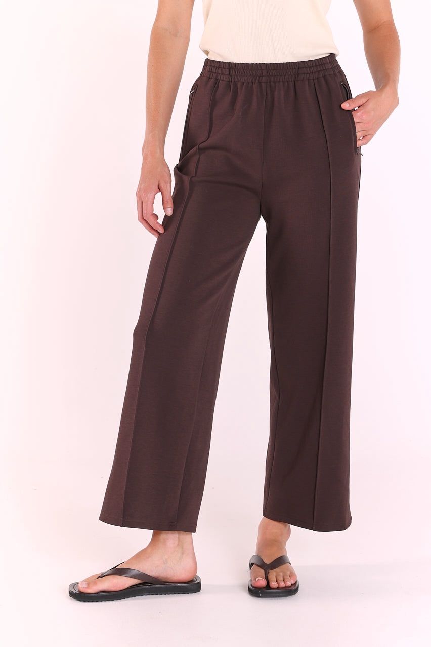 Noah Cropped Pant DARK CHOCOLATE, size: 6