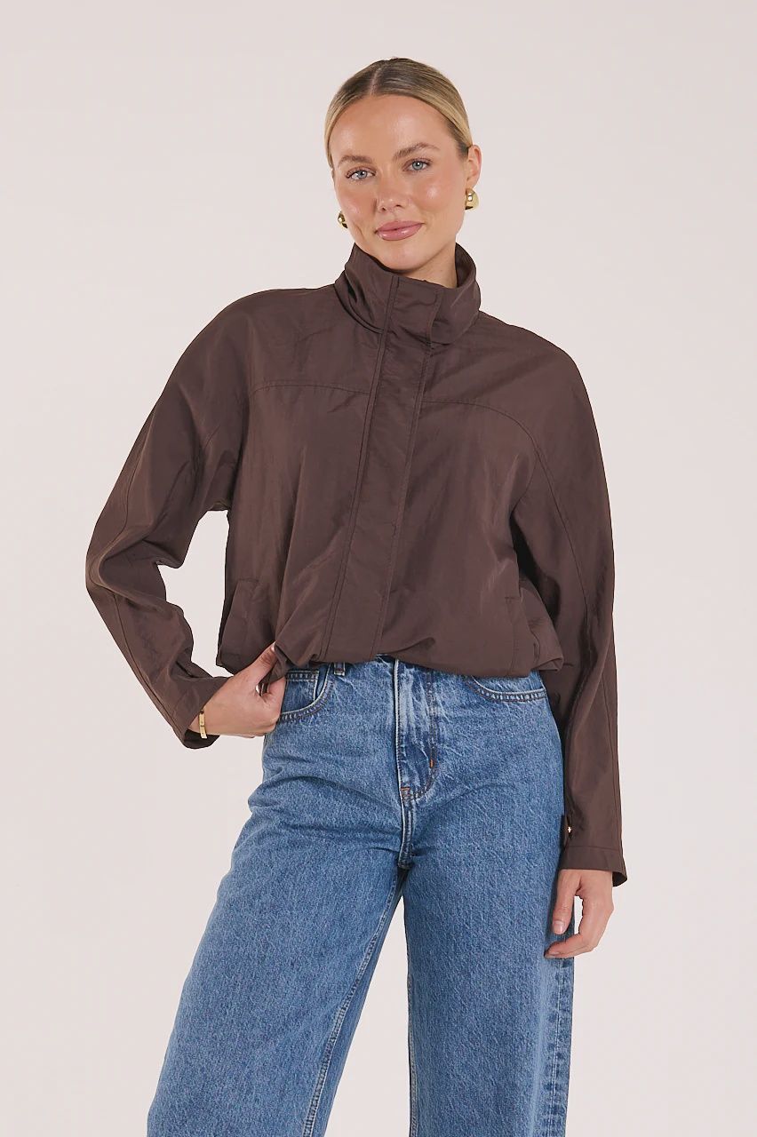 Blake Windbreaker CHOCOLATE, size: XS/S