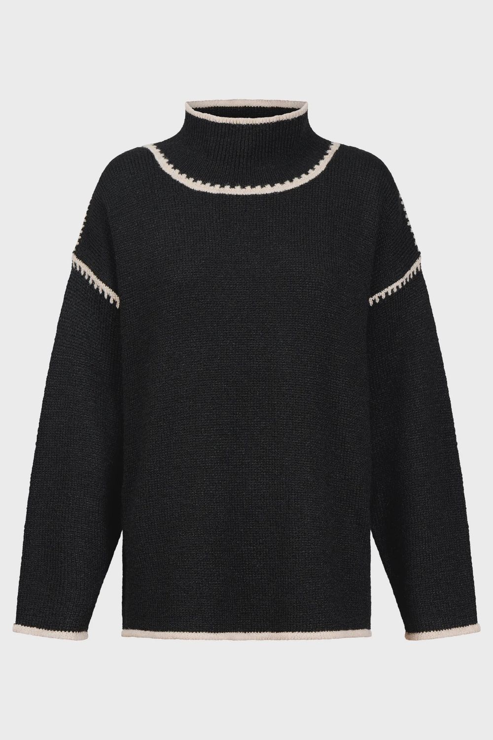 Orin Jumper BLACK/DUNE, size: XS