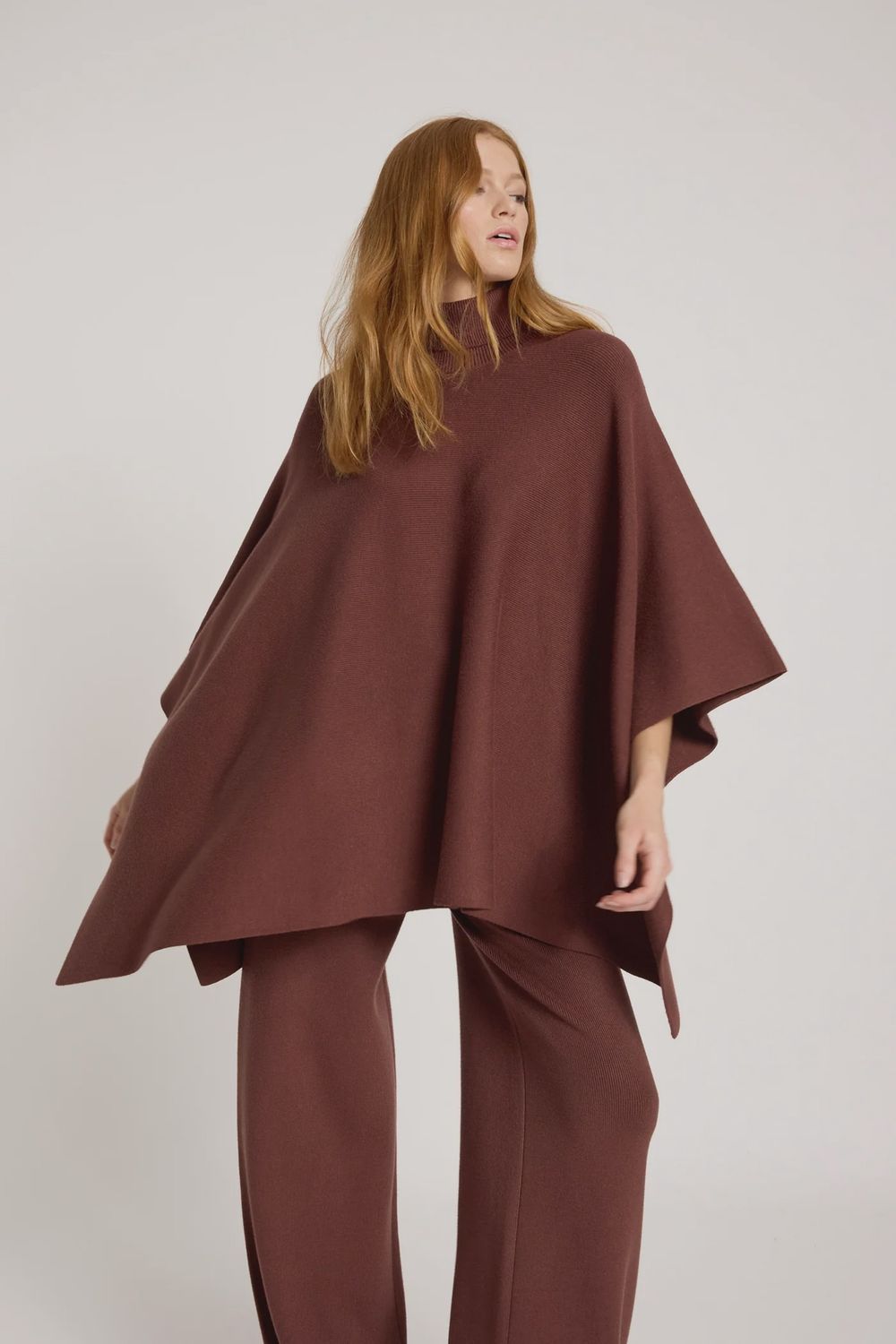 Samira Poncho ONE SIZE MAHOGANY