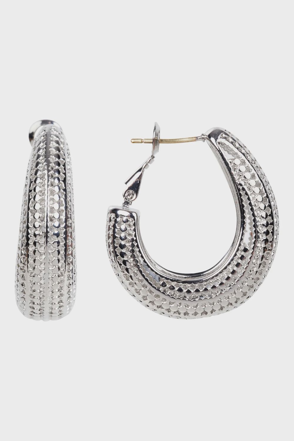 Eden Silver Hoop Earring MESH