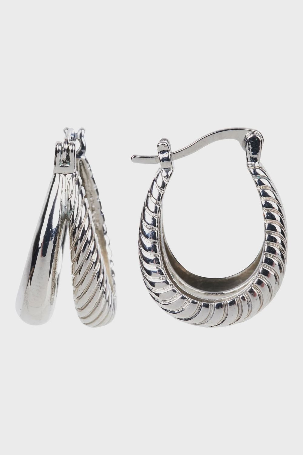 Eden Silver Hoop Earring SPLIT