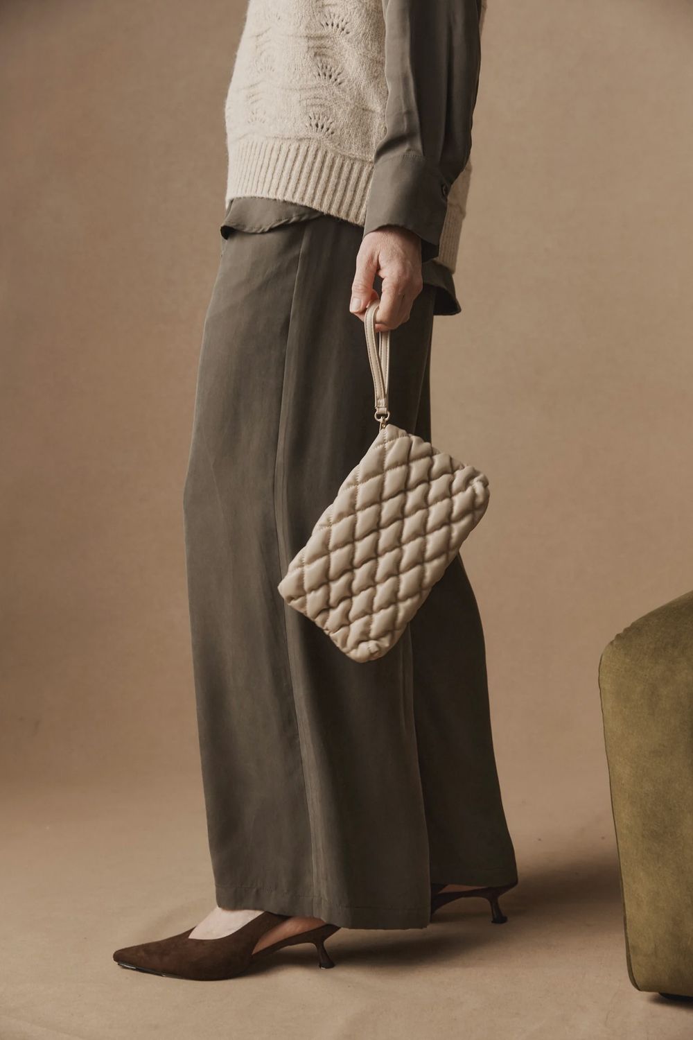 Zala Pouch - Bisque