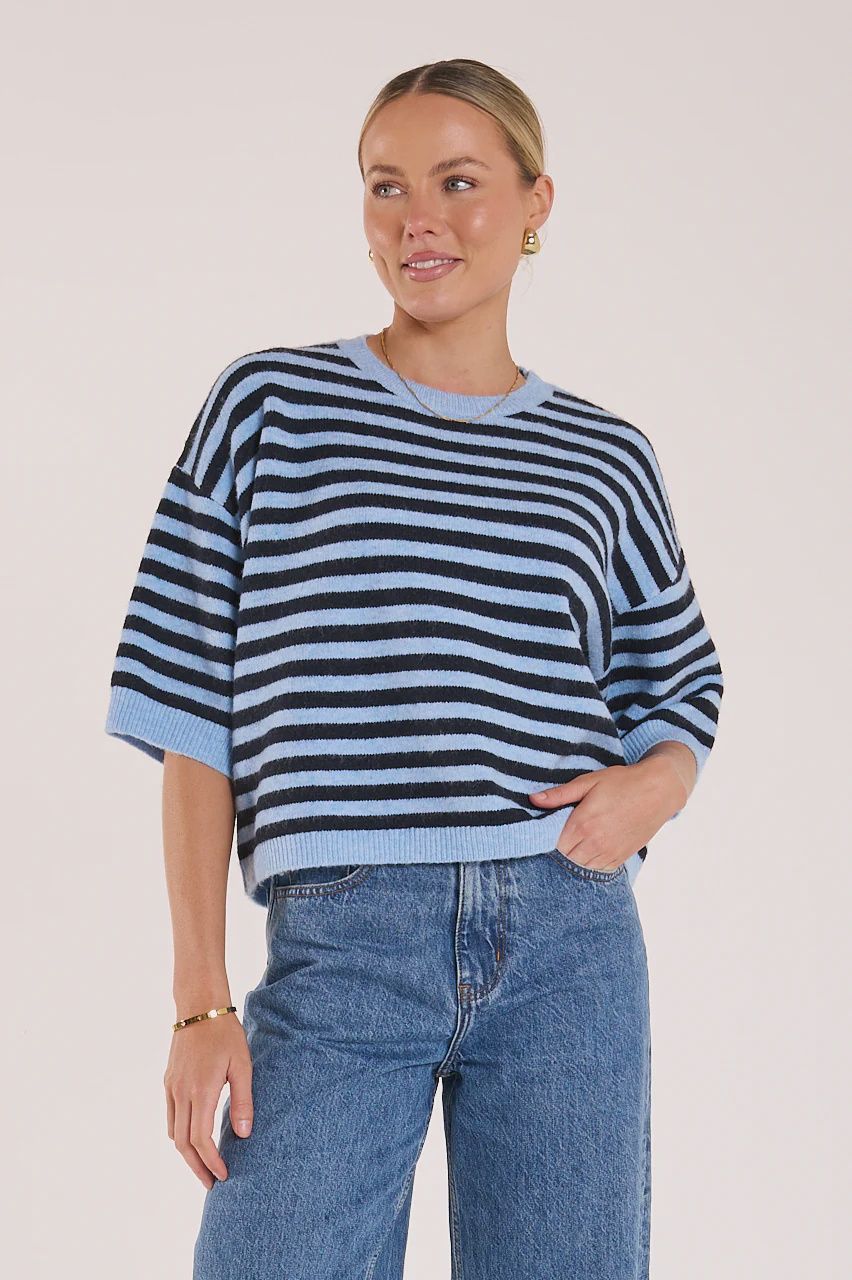 Maisie Knit BLUE NAVY STRIPE, size: XS/S
