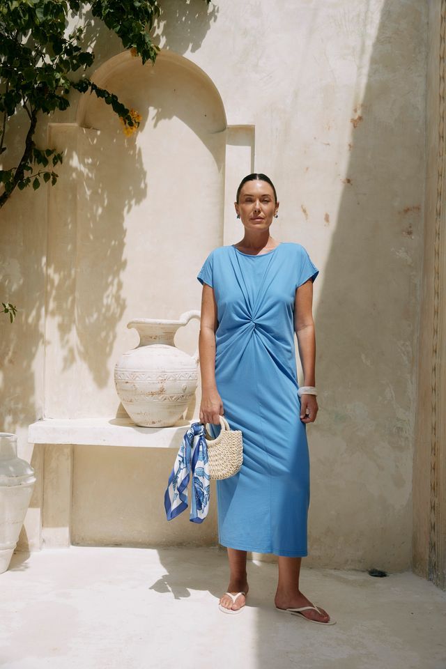 Casa Twist Dress MARINE