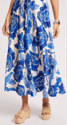Gaia Maxi Skirt AZURE, size: XS