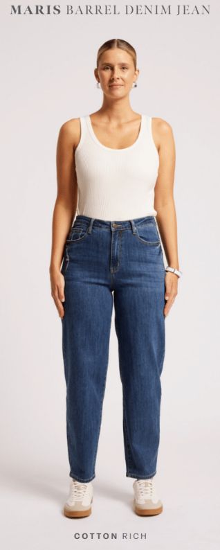 Maris Barrel Denim Jean DENIM, size: XS