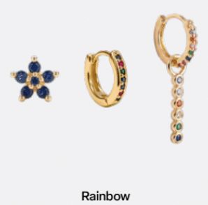Heritage Trio Earring RAINBOW